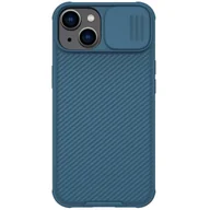 Etui i futerały do telefonów - Seria NILLKIN CamShield Pro dla iPhone'a 14 iPhone 13 Slide Camera Protection Etui na telefon Anti-drop Hy Niebieski Blue - miniaturka - grafika 1