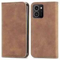 Etui i futerały do telefonów - HMD Skyline Skórzane etui z przypominającym skórę etui na kartę Etui na telefon Magnetyczne zamknięcie Zielone Wielobarwny Brown - miniaturka - grafika 1