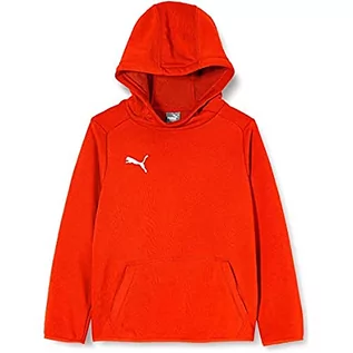 Bluzy męskie - Puma Męska bluza z kapturem Liga Casuals Hoody Jr czerwony Red White 116 655636 - grafika 1