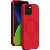 Etui i futerały do telefonów - Etui BIGBEN Silicone Case MagSafe do Apple iPhone 14 Plus Czerwony - miniaturka - grafika 1