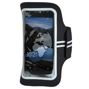 Mil-Tec Opaska na Telefon Lycra Sports Armband Czarna - Czarny - Etui i futerały do telefonów - miniaturka - grafika 1