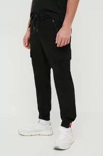 Alpha Industries spodnie bawełniane kolor czarny - Spodnie męskie - miniaturka - grafika 1