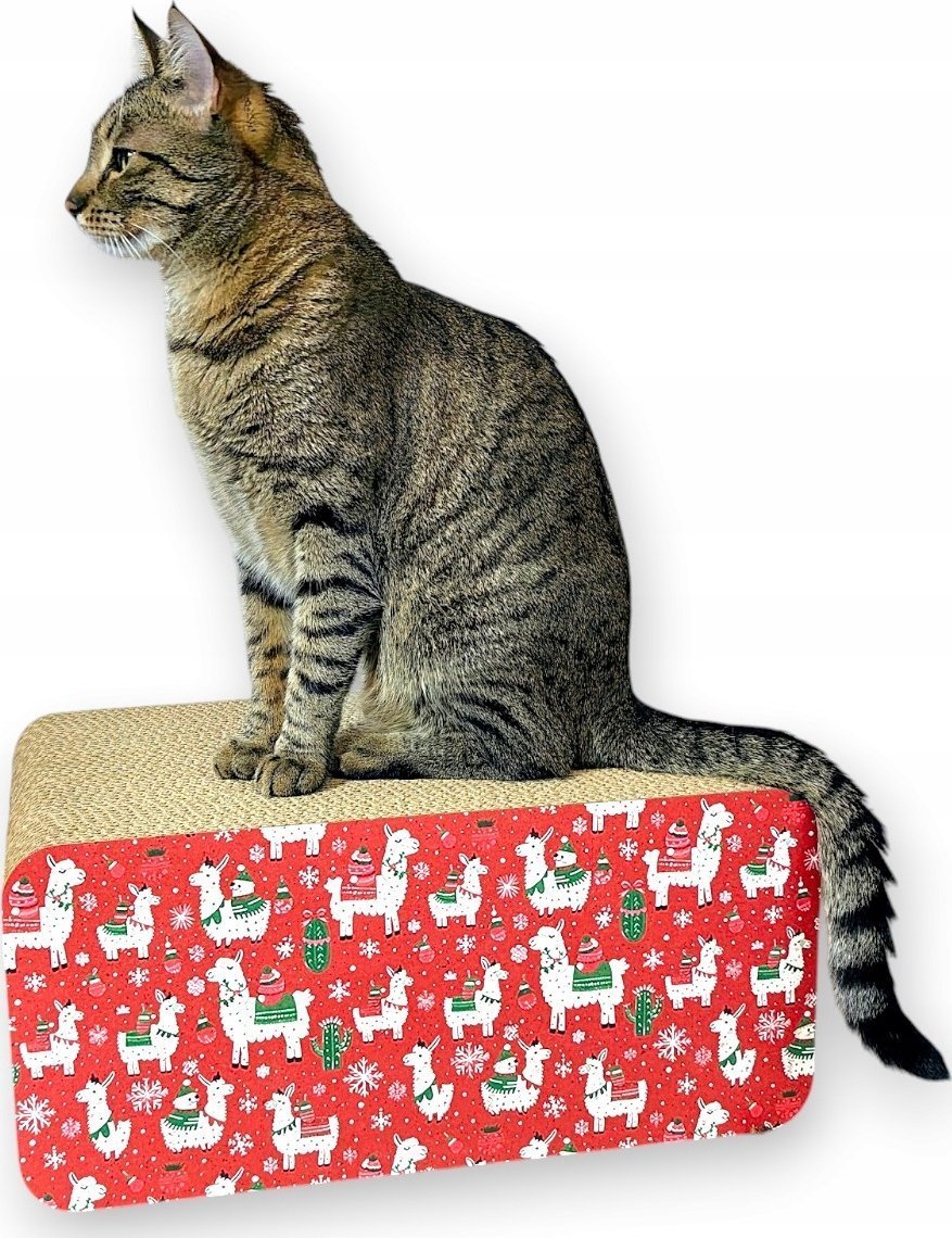 Drapak dla kota świąteczny Mruu&Pruu Pezent dla kota świąteczna lama