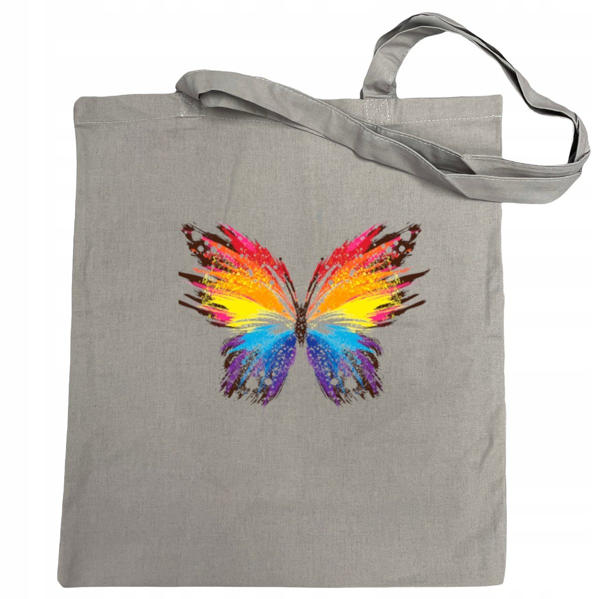 Torba na zakupy kolorowy nadruk Motyl Motylek