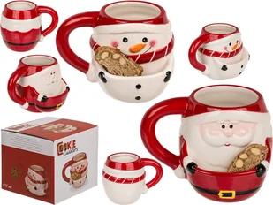 Kubek ceramiczny z przegródką na herbatniki, Boże Narodzenie - Kubki - miniaturka - grafika 1