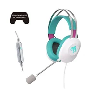 Słuchawki - ASUS TUF Gaming H1 Gen II Hatsune Miku Edition Różowy, Turkusowy, Biały - miniaturka - grafika 1