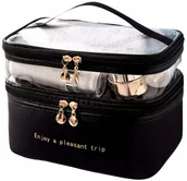 Kosmetyczki, organizery i kuferki - Kosmetyczka podróżna przezroczysta - Organizer duża - miniaturka - grafika 1