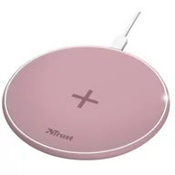 Ładowarki do telefonów - Trust Ładowarka indukcyjna Qylo Fast Wireless Charging Pad 7.5/10W Różowy - miniaturka - grafika 1