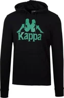 Bluzy męskie - Kappa Kappa Authentic Zimim 303NJF0-935 czarne S - miniaturka - grafika 1