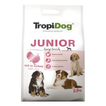 Tropidog Premium Junior Large Breeds Turkey&Rice 2,5 kg