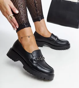 Czarne mokasyny ze skórzaną wkładką Vinceza - VINCEZA - Mokasyny damskie - miniaturka - grafika 1