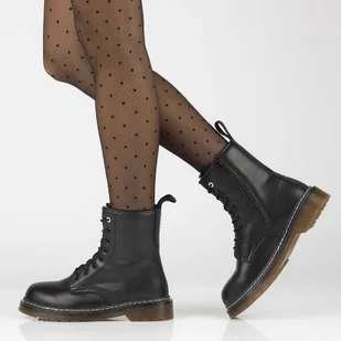 Glany ze skóry naturalnej Filippo GL429/23 BK - Glany damskie - miniaturka - grafika 6