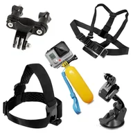 Akcesoria do kamer sportowych - Akcesoria do kamery sportowej GoPro SJCAM - ZESTAW 9w1 HURTEL - miniaturka - grafika 1