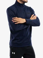 Bluzy sportowe damskie - Bluza bez kaptura Under Armour Armour Fleece 1/4 Zip - midnight navy/blk - miniaturka - grafika 1