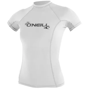 ONEILL WETSUITS Damska koszulka Basic Skins Short Sleeve Sun Shirt T-shirt biały XS - Koszulki i topy damskie - miniaturka - grafika 1