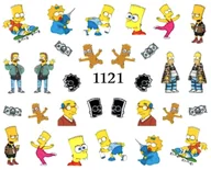 Ozdoby do paznokci - Naklejki wodne na paznokcie - nr 1121 - miniaturka - grafika 1