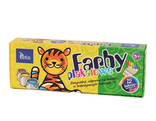 Tetis Farby plakatowe 12kol 20ml tetis - Farby i media malarskie - miniaturka - grafika 2