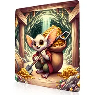Podkładki pod mysz - DUŻA PODKŁADKA POD MYSZKĘ Sknerek 30x30 TILT Wytrzymała Duża Dla gracza - miniaturka - grafika 1