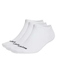Skarpetki męskie - Adidas białe skarpety męskie 3 szt. Low Cut No Show, Rozmiar UE 46 - 47 - miniaturka - grafika 1