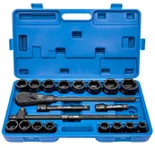 Nasadki do elektronarzędzi - Klucze Nasadowe Udarowe 3/4" 6-kątne 21 el TRADE HOUSE - miniaturka - grafika 1