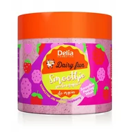 Peelingi do ciała - Delia Dairy Fun peelingujące smoothie do mycia ciała Dziewczyna Jak Malina 350ml - miniaturka - grafika 1