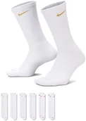 Majtki męskie - Nike Skarpety długie 6-PAK Everyday Plus Cushioned Białe Dri-FIT r M / 38-42 - miniaturka - grafika 1