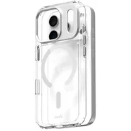 Etui i futerały do telefonów - Etui MOSHI iGlaze MagSafe do Apple iPhone 17 Pro Przezroczysto srebrny - miniaturka - grafika 1