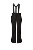 Spodnie damskie - Killtec Damskie spodnie narciarskie/softshell z ochroną krawędzi, pas śnieżny i odpinane szelki Thônes WMN Ski Sftshll PNTS C, czarne, 38, 36414-000 - miniaturka - grafika 1