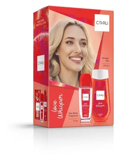 C-THRU Zestaw prezentowy Love Whisper (Dezodorant naturalny spray 75ml+Żel pod prysznic 250ml) - Kosmetyki do kąpieli - miniaturka - grafika 2
