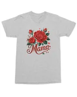 Koszulki i topy damskie - Koszulka na Dzień Matki Róże dla Mamy Szary M - miniaturka - grafika 1
