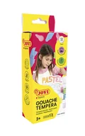 Przybory szkolne - Farby plakatowe pastelowe 6 kolorów po 15ml pędzelek - JOVI - miniaturka - grafika 1