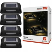 Lampy ogrodowe - Lampa solarna LED wbijana gruntowa ogrodowa Dysk SuperLED PREMIUM - miniaturka - grafika 1