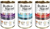 Mokra karma dla psów - Dolina Noteci Premium Junior Mix Smaków 48 X 400G - miniaturka - grafika 1