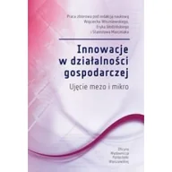 Podręczniki dla szkół wyższych - Innowacje w działalności gospodarczej Praca zbiorowa - miniaturka - grafika 1