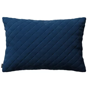 Dekoria Poszewka Kinga pikowana 60 x 40 cm granat 60 × 40 cm Velvet 148-704-29 - Poszewki na poduszki - miniaturka - grafika 1