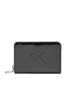 Calvin Klein Mały Portfel Damski K60K613059 Czarny - Portfele - miniaturka - grafika 1
