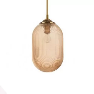 Luces Exclusivas Wisząca LAMPA modernistyczna ARJONA LE41879 Luces Exclusivas szklana OPRAWA loftowy zwis szampański mosiądz - Lampy sufitowe - miniaturka - grafika 1