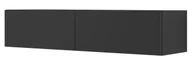 Szafki RTV - Czarna ścienna szafka rtv 140 cm P9-T20 - miniaturka - grafika 1