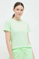 Koszulki sportowe damskie - Columbia t-shirt sportowy Sun Trek kolor zielony - miniaturka - grafika 1