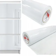Okleiny - Okleina Meblowa Biała Połysk Na Meble Drzwi 200cm - miniaturka - grafika 1