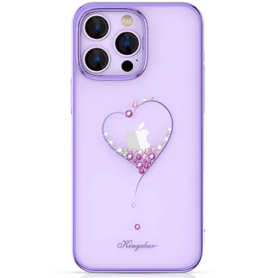 Kingxbar Wish Series etui iPhone 14 ozdobione kryształami fioletowe - Etui i futerały do telefonów - miniaturka - grafika 1