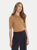 Swetry damskie - BOSS Sweter Fidenka 50545015 Beżowy Regular Fit - miniaturka - grafika 1