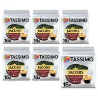 Kawa w kapsułkach i saszetkach - Tassimo Jacobs Caffe Crema Classico 6x 16 sztuk [96 kaw] - miniaturka - grafika 1