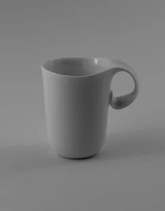 Kubek Lotus - biała porcelana - Kubki - miniaturka - grafika 1