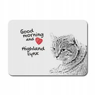 Podkładki pod mysz - Kot Highland Lynx Podkładka pod mysz myszkę - miniaturka - grafika 1