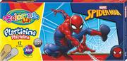 Masy plastyczne - Colorino PATIO Plastelina Kids 12 kolorów Spiderman - miniaturka - grafika 1