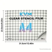 Wyposażenie studia tatuażu - TEMU 100/200 Sztuk Przezroczysta do Transferu Tatuaży KVM - Rozmiar A4, Bezzapachowy Szablonów z Wyszukanymi Wzorami dla Profesjonalistów i - miniaturka - grafika 1