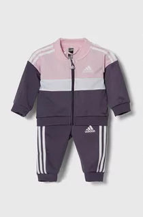 Dresy i komplety dla dziewczynek - adidas dres niemowlęcy kolor fioletowy - grafika 1