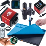 Mikroskopy i lupy - Rosfix Mikroskop cyfrowy Earth Pro MCEP-0.5X + Kamera Draco RED PRO KMDRP-HDMI-VGA 2mpSeria Plantes PRO + Silikonowa mata 380x260mm - miniaturka - grafika 1