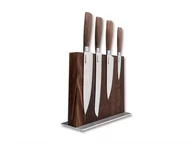 Noże kuchenne - Böker Manufaktur Böker manufakturze Böker Core zestaw Square nóż-Block & licznik zewnętrzna, drewno, brązowa, 24.5 x 10 x 25 cm, 5-jednostek 130780SET - miniaturka - grafika 1